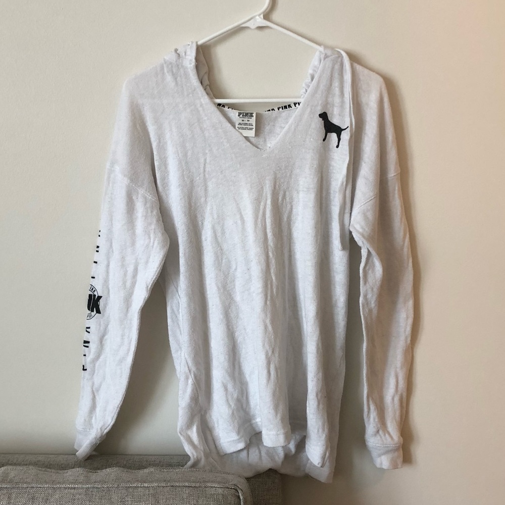 White Victoria’s Secret PINK hoodie